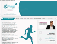 Tablet Screenshot of chir-orthopedique-paris94.com